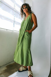 Calla Green Valerie Vest Dress