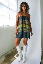 Embroidered Ribbon Dress