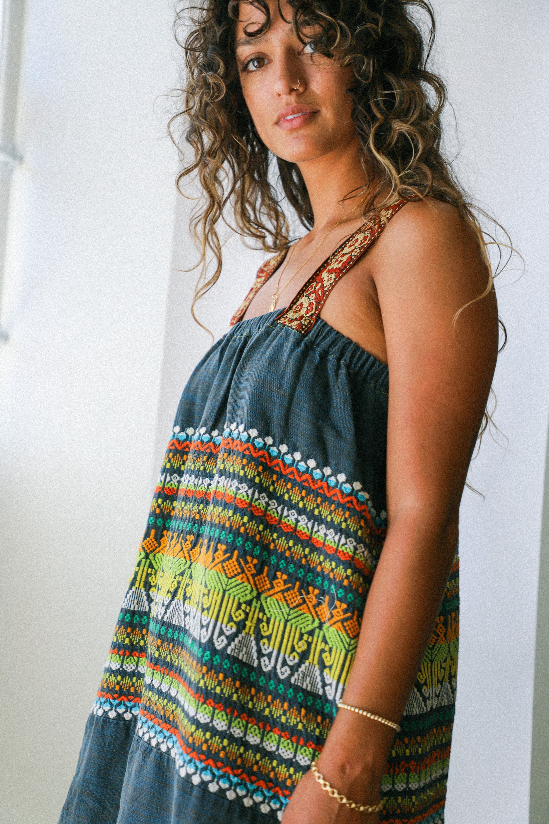 Embroidered Ribbon Dress