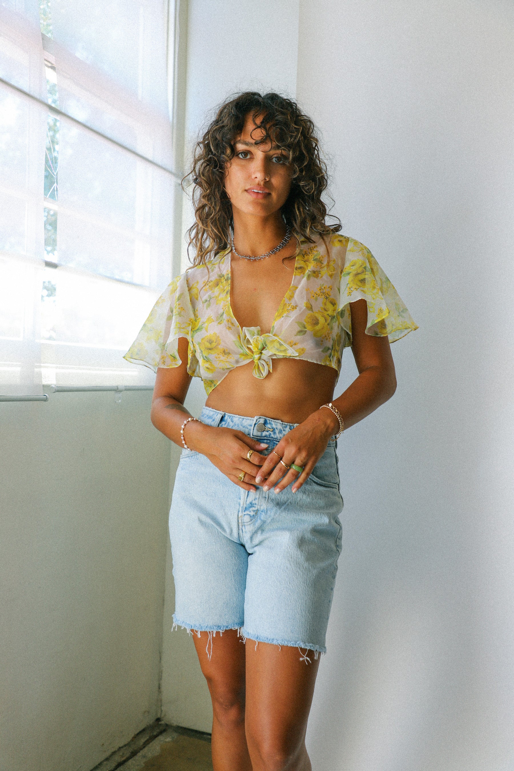 Bleached Blue Classic Cutoff