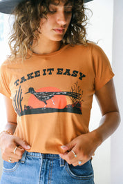 Cognac Take It Easy Women's Tee