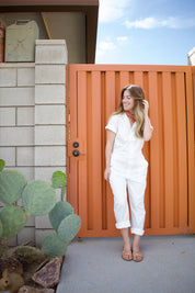 White Cuffed Coveralls