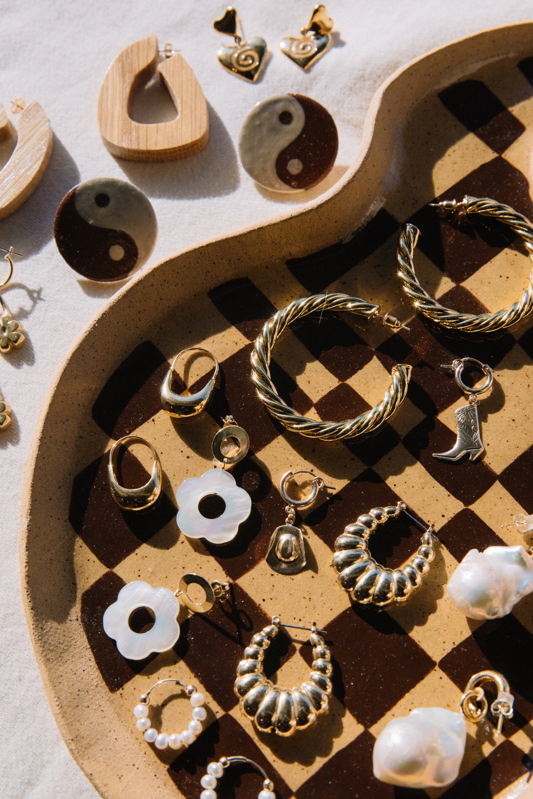 X Prism Brown Check-Cuterie