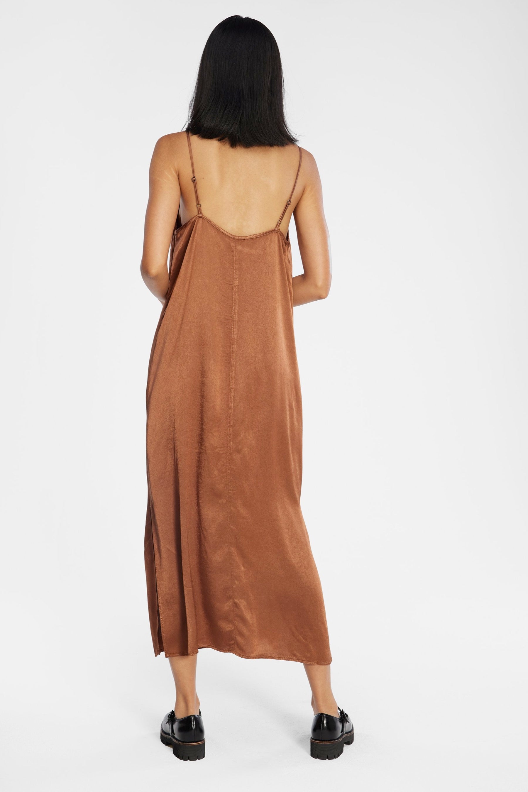 Mocha Leia Slip Dress
