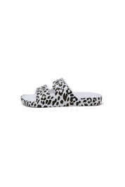 White Leopard Sandal