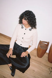 Ivory Battenberg Cardigan