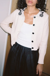 Ivory Battenberg Cardigan