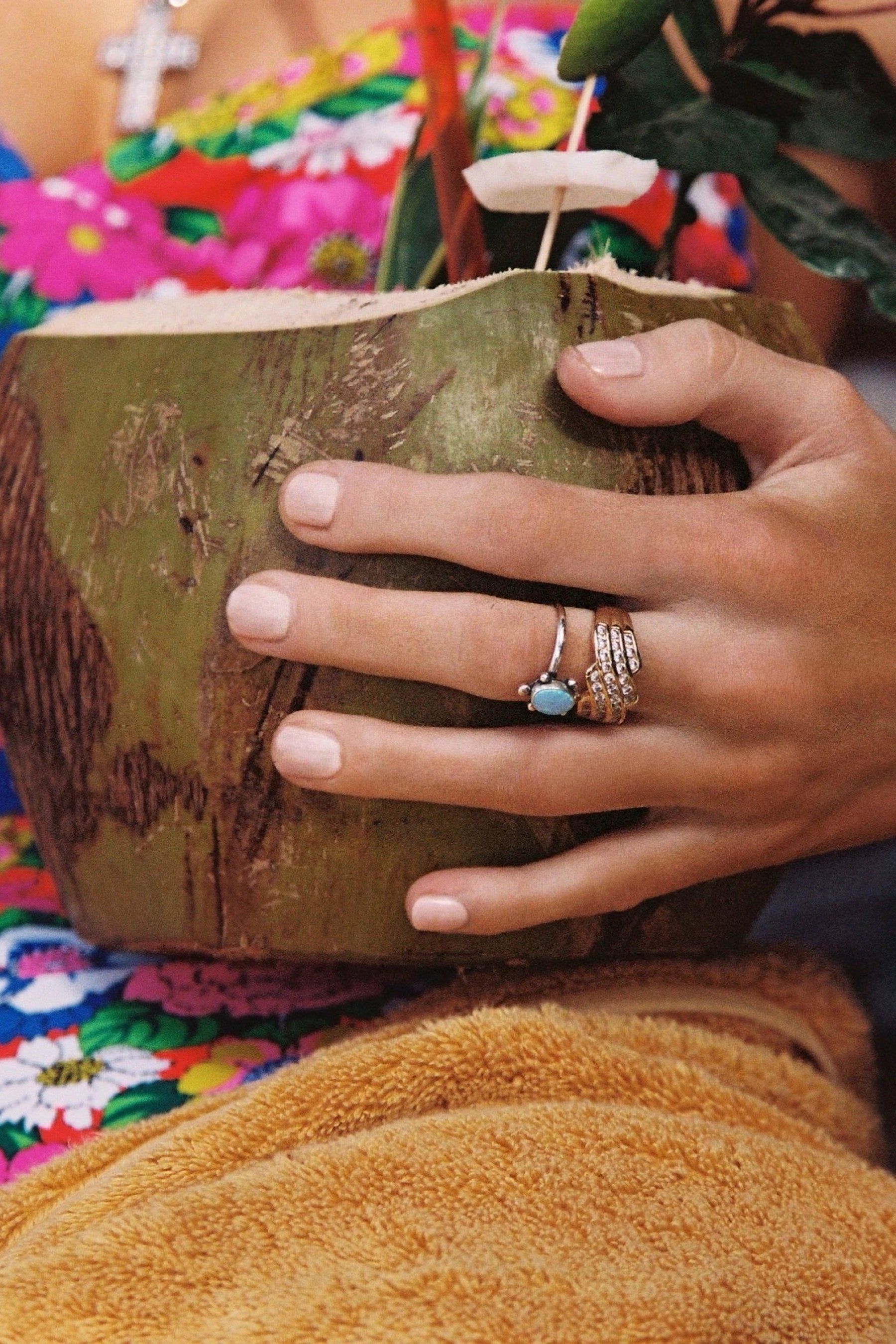 Silver Celia Opal Ring