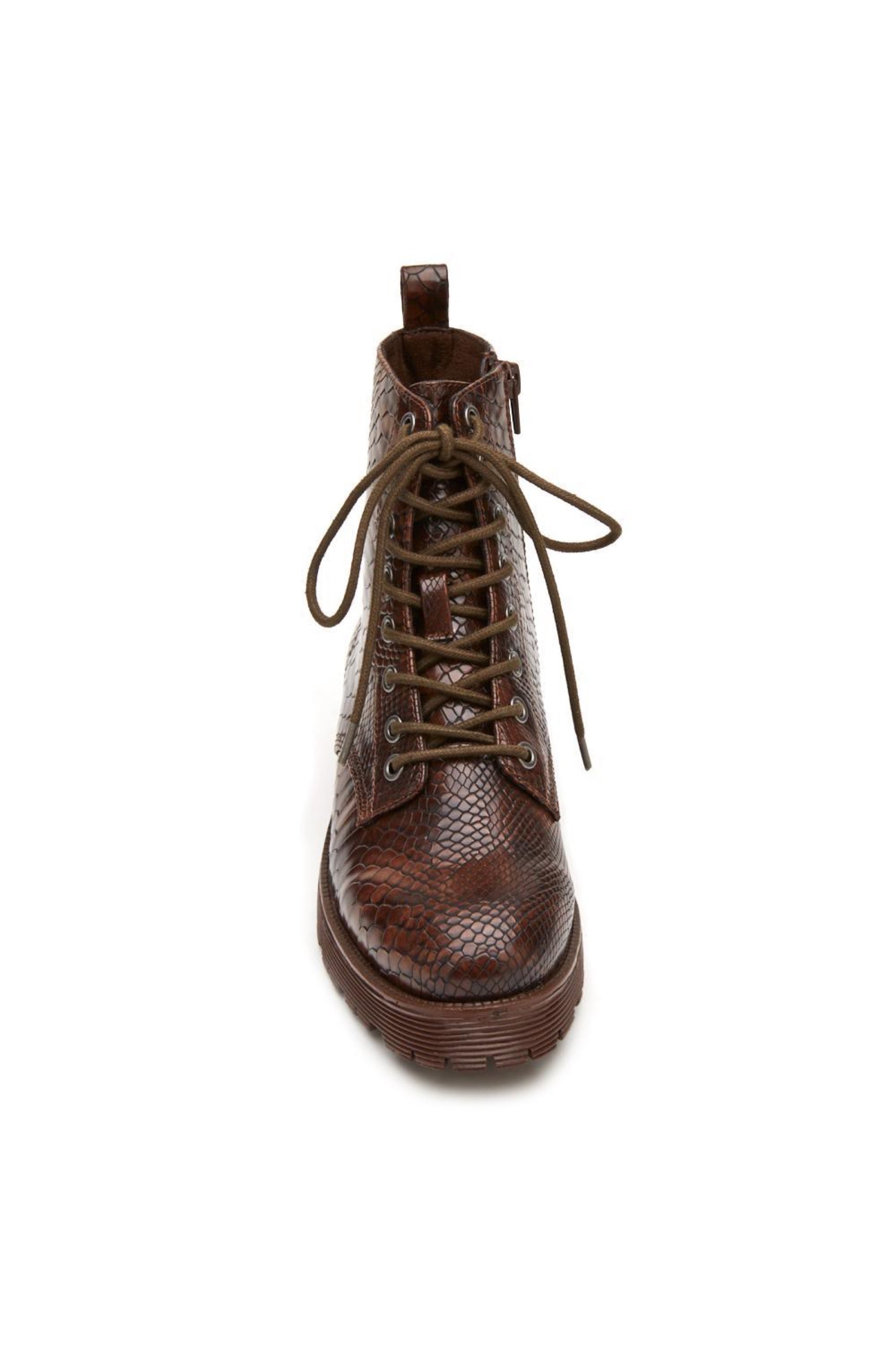 Brown Lotus Boot