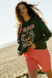 Pink Floyd Pompeii Long Sleeve Crop