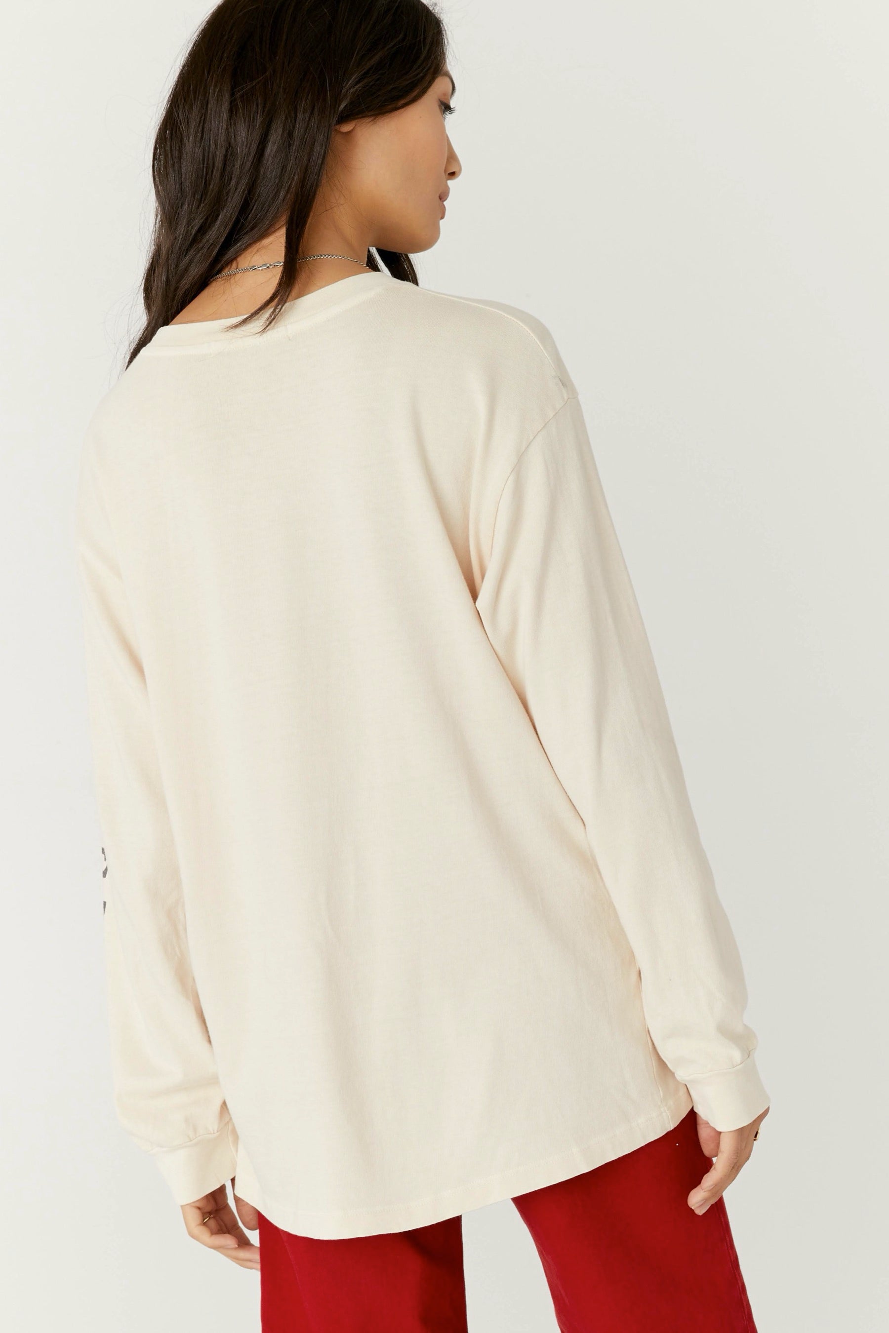 Queen Of Hearts Oversized Long Sleeve Tee