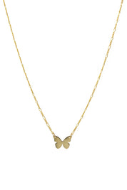 Gold Large Butterfly Necklace