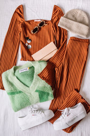 Cognac Bec Bell Pant