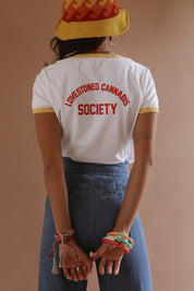 Mahalo Lei Ringer Tee