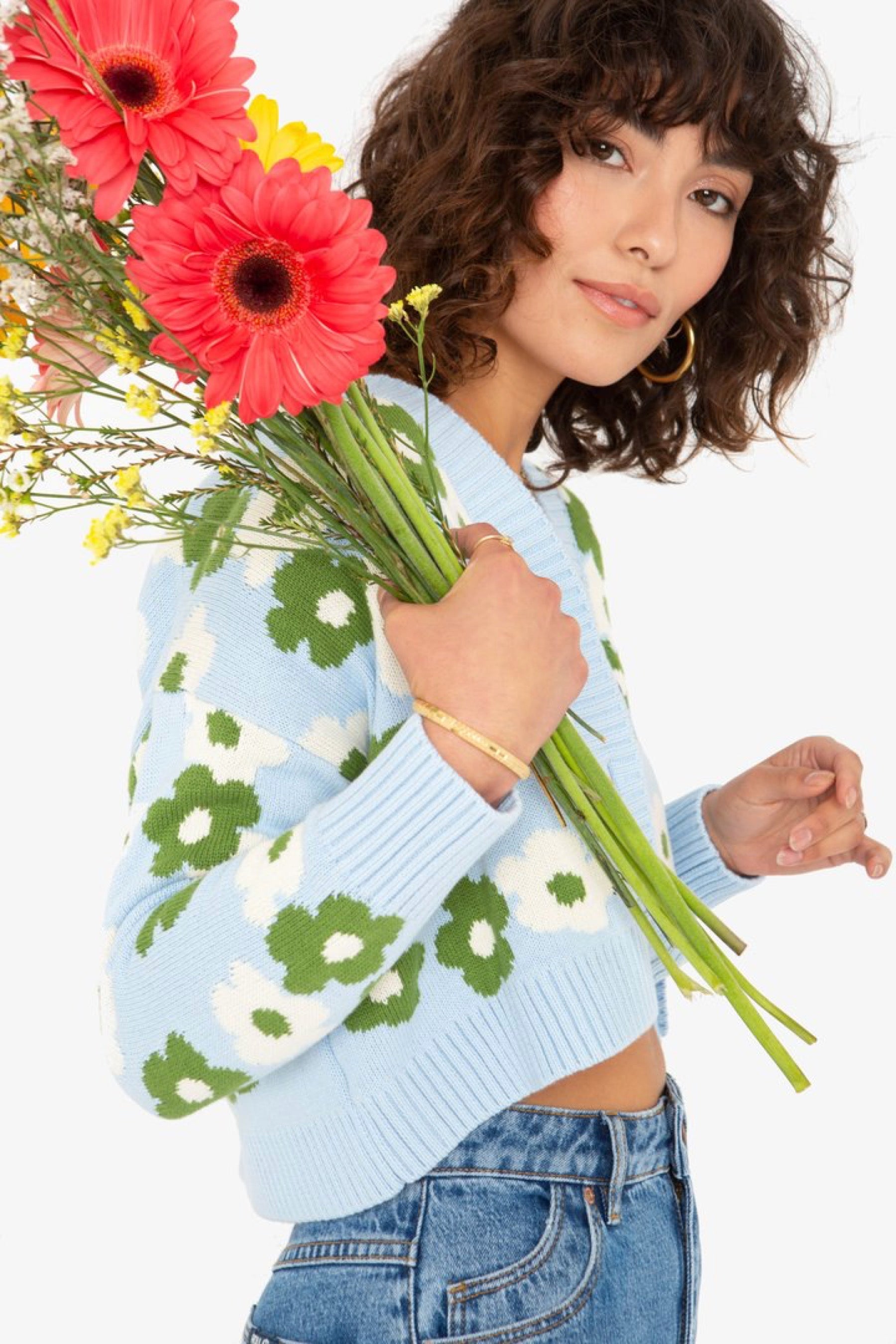 Baby Blue Meg Cardigan Set