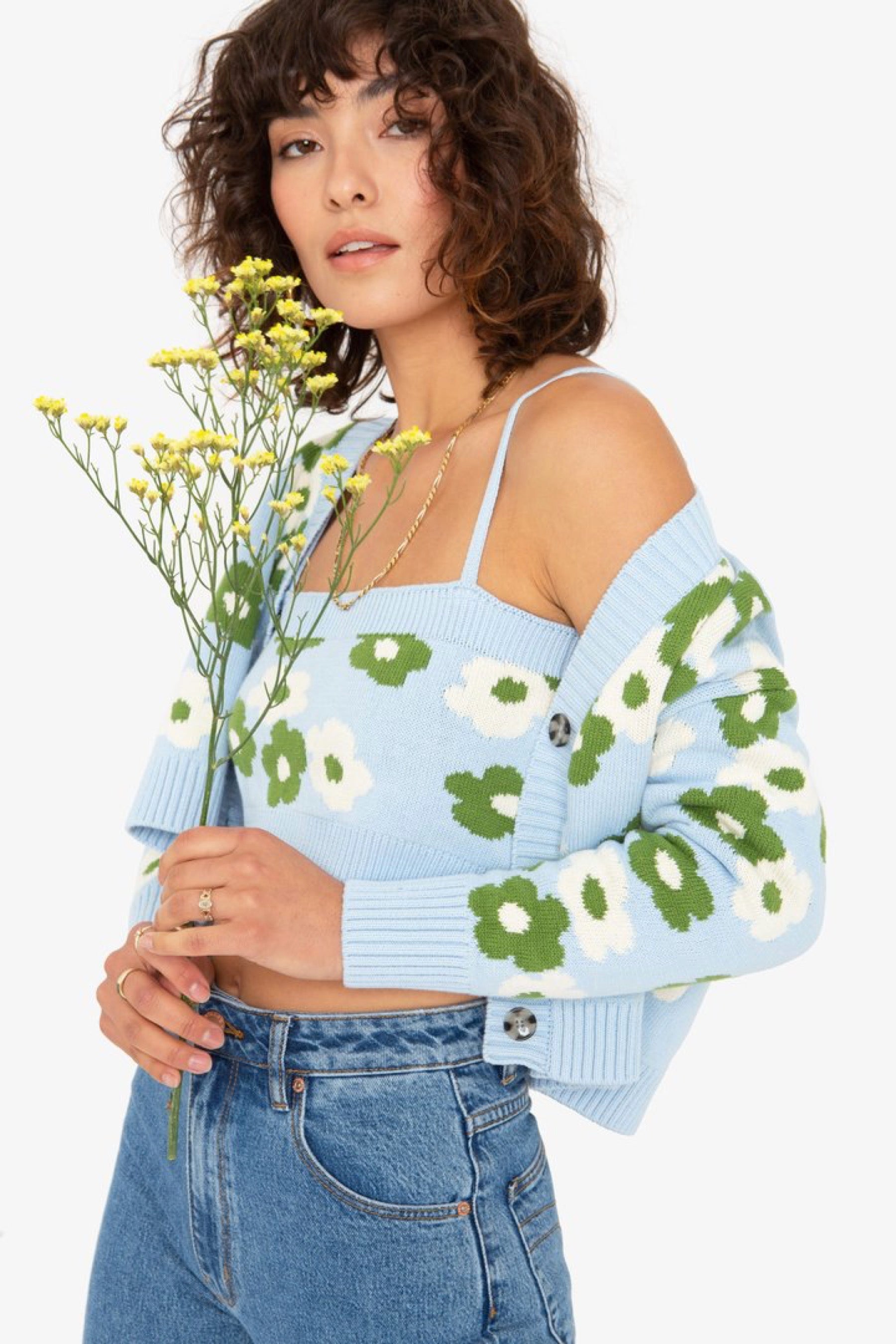 Baby Blue Meg Cardigan Set