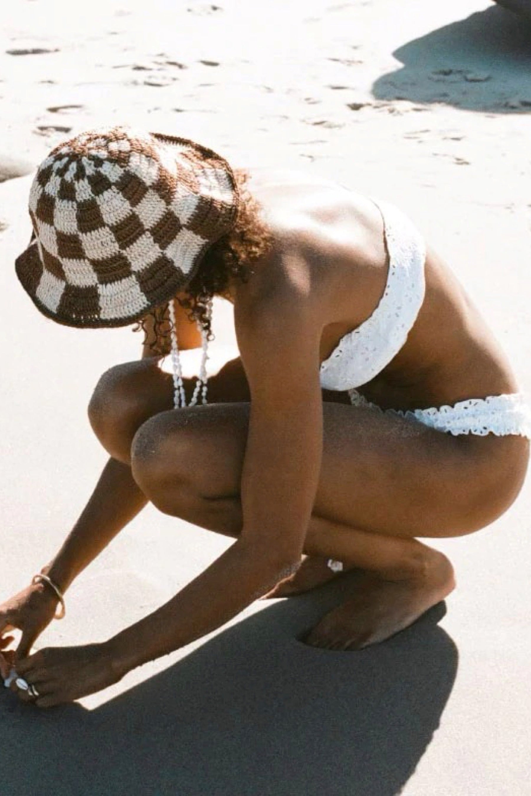 Checkered Summer Bucket Hat