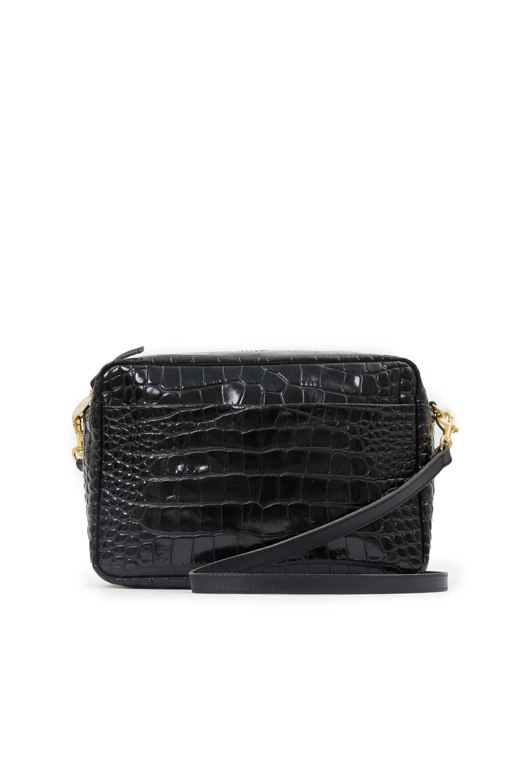 Black Croco Marisol Bag
