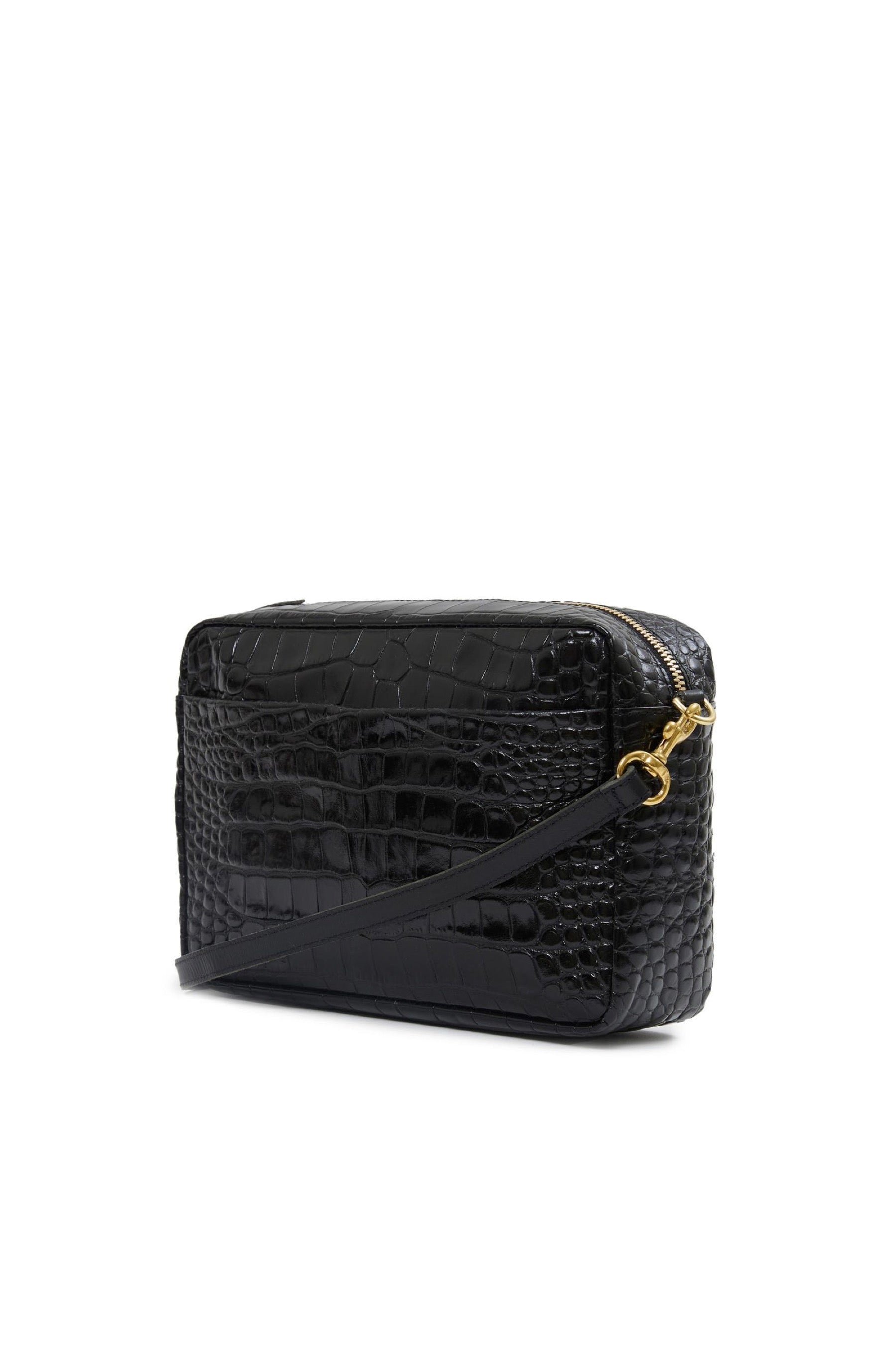 Black Croco Marisol Bag
