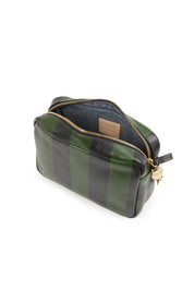 Black + Fern Striped Midi Sac
