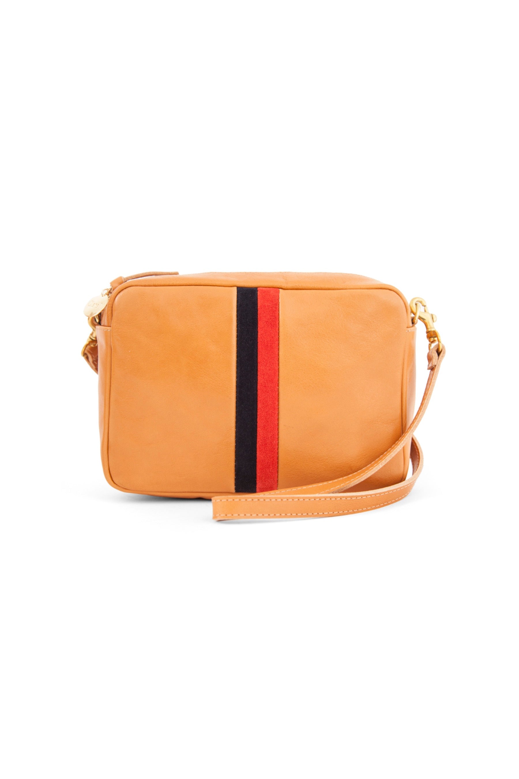 Natural Navy + Red Stripe Midi Sac