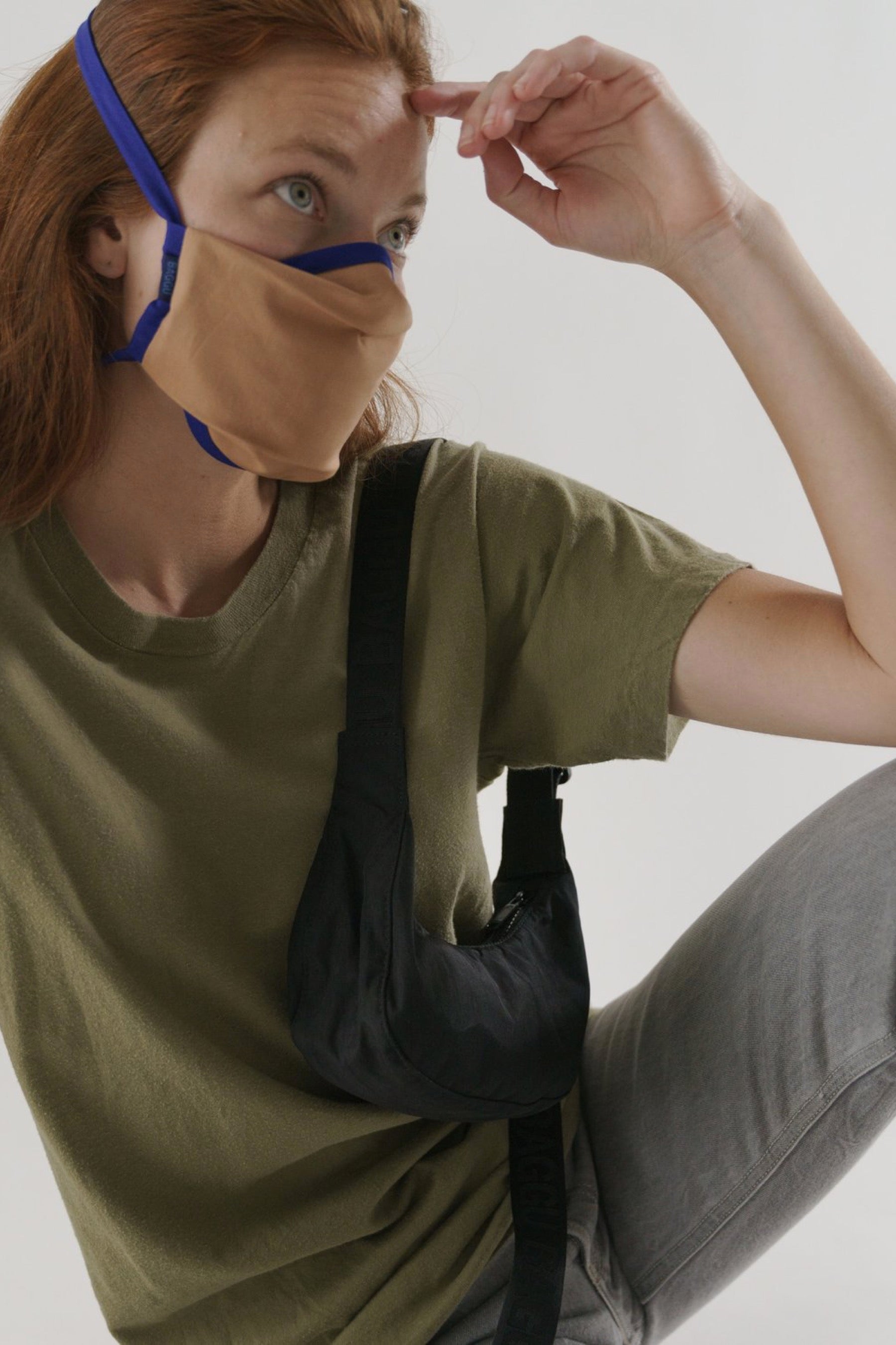 Black Mini Crescent Bag