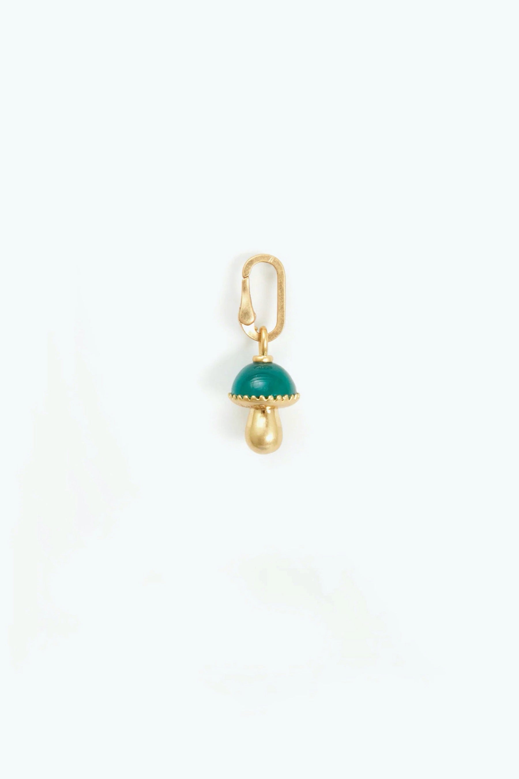 Jade Mushroom Charm