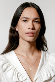 Silver Charm Snake Necklace