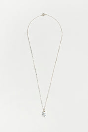 Silver Charm Leaf Necklace