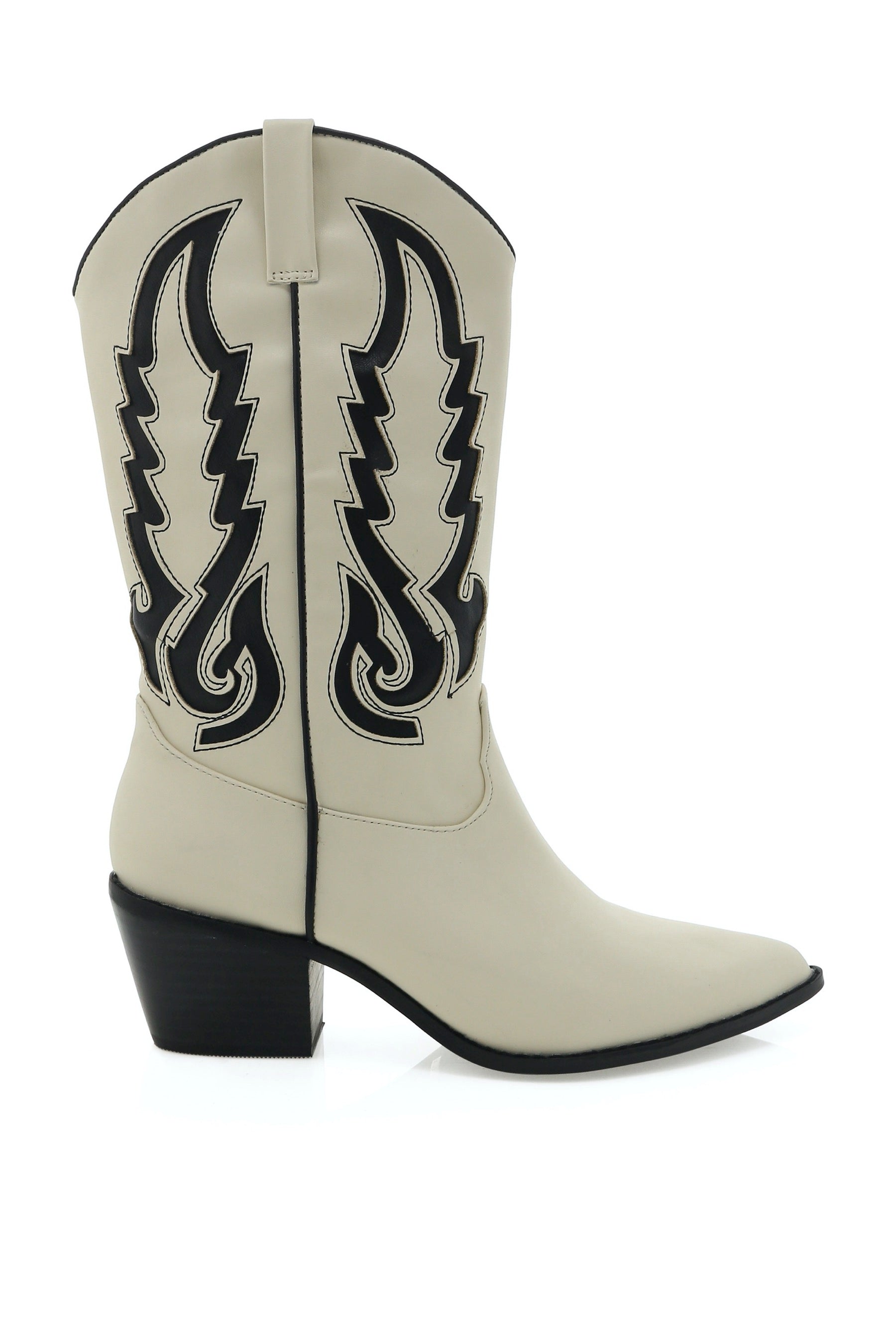 Bone + Black Norva Boots