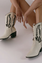 Bone + Black Norva Boots
