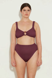 Metallic Grape Nadine Bikini