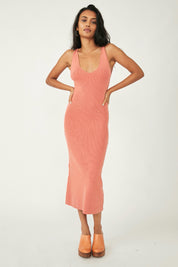 Faded Coral Daniela Sweater Dress