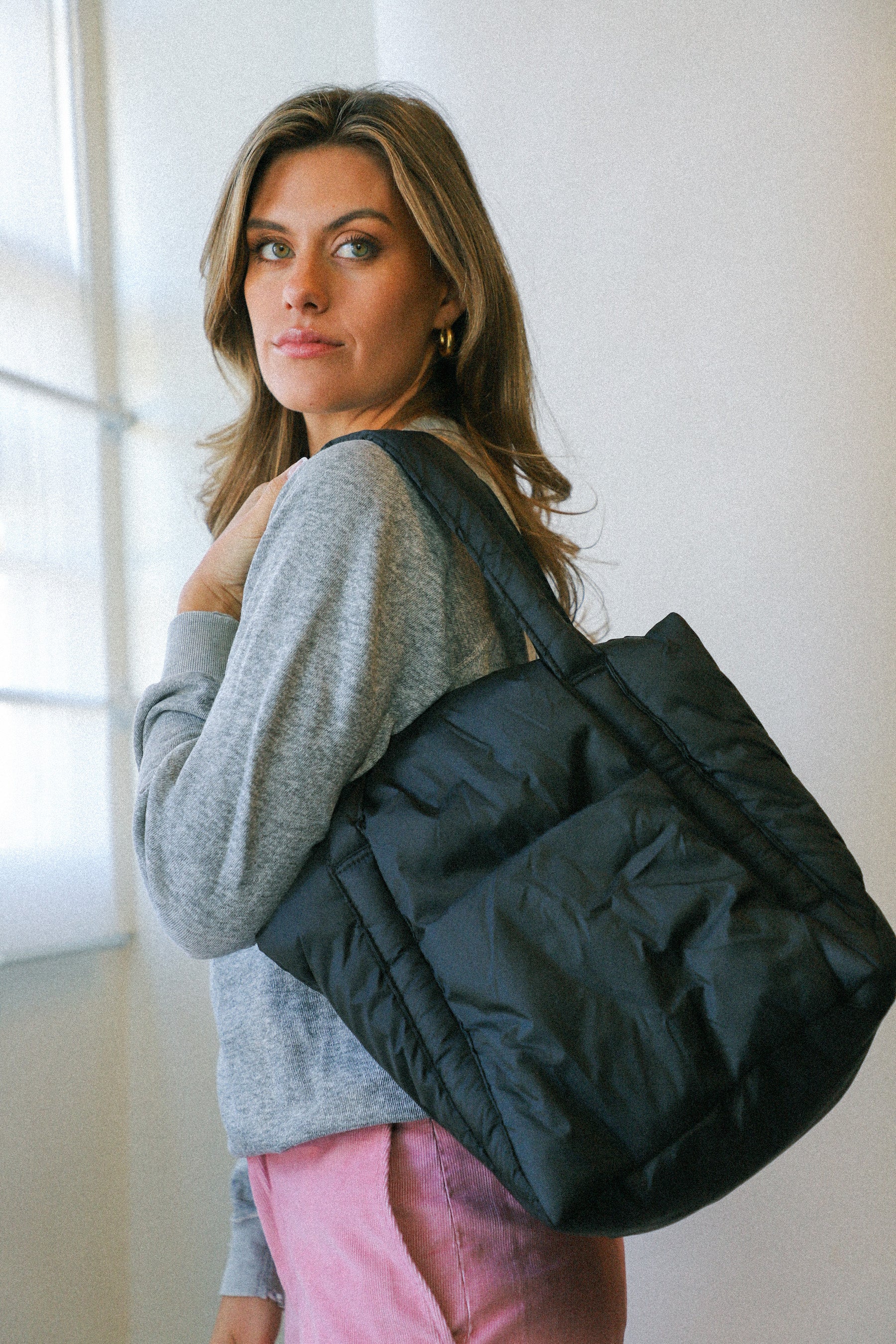 Puffy Mini Tote - Black