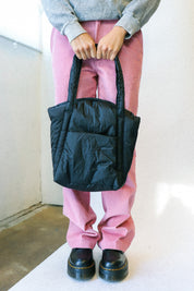 Puffy Mini Tote - Black
