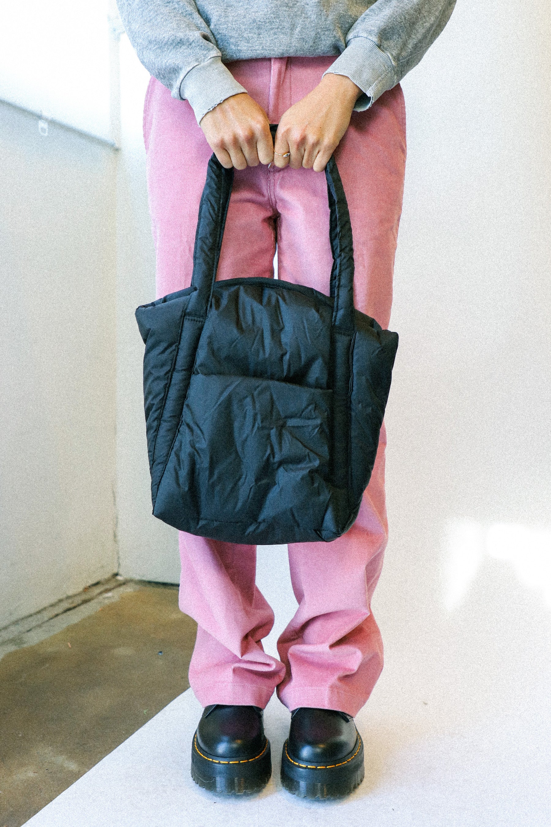 Puffy Mini Tote - Black