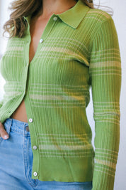 Fern Striped Cardigan