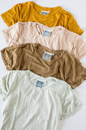 Dusty Pink Cropped Ojai Tee