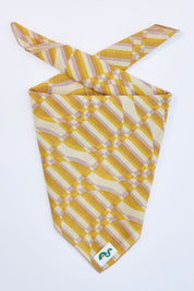 Violet Ochre Optic Wave Bandana