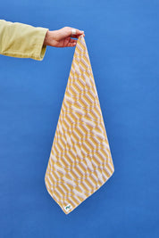 Violet Ochre Optic Wave Bandana