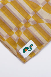 Violet Ochre Optic Wave Bandana