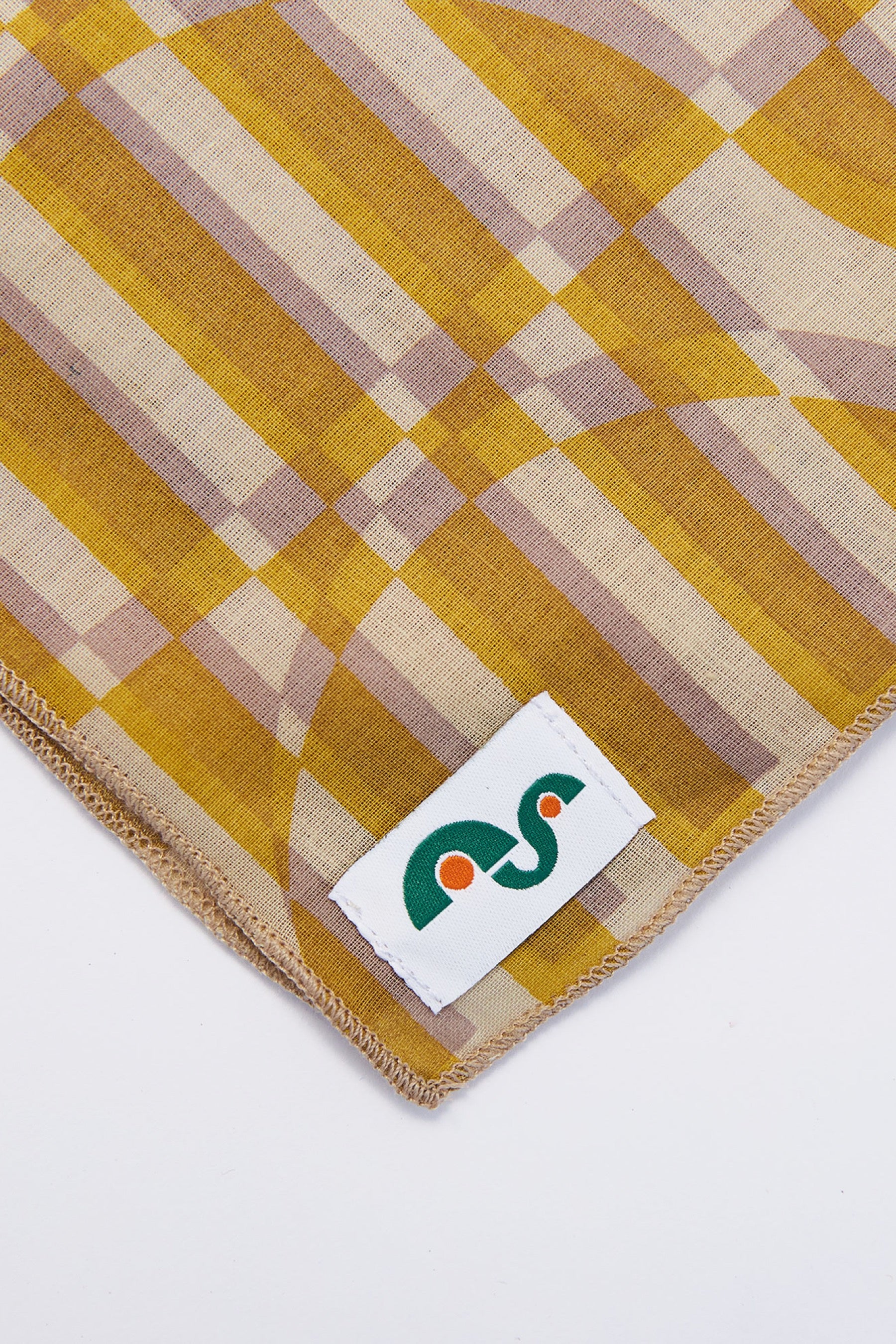 Violet Ochre Optic Wave Bandana