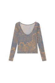 Medium Light Blue Aurea Top