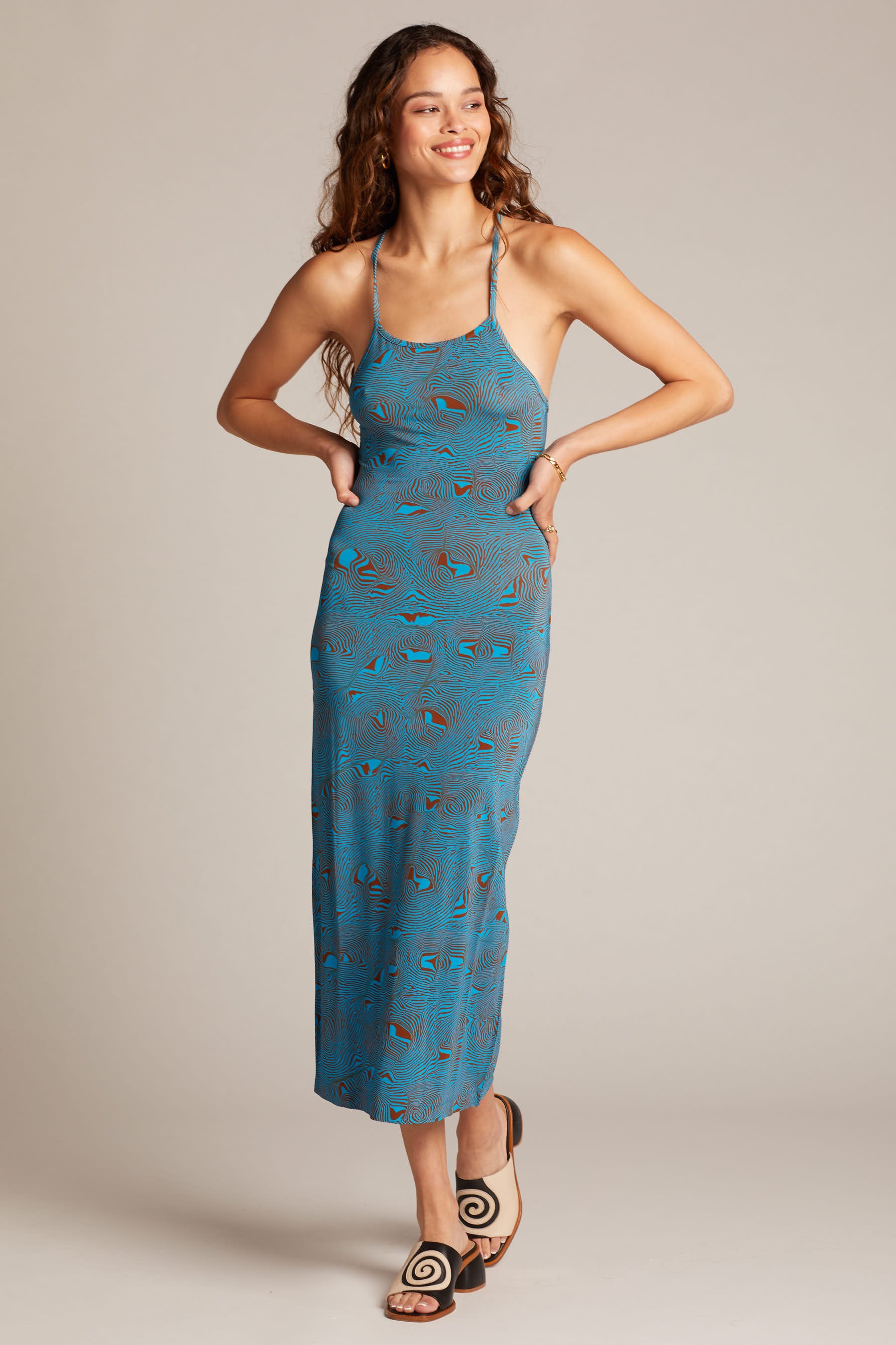 Mosaic Blue Luz Dress