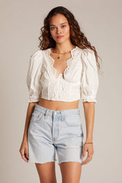 White Serena Top