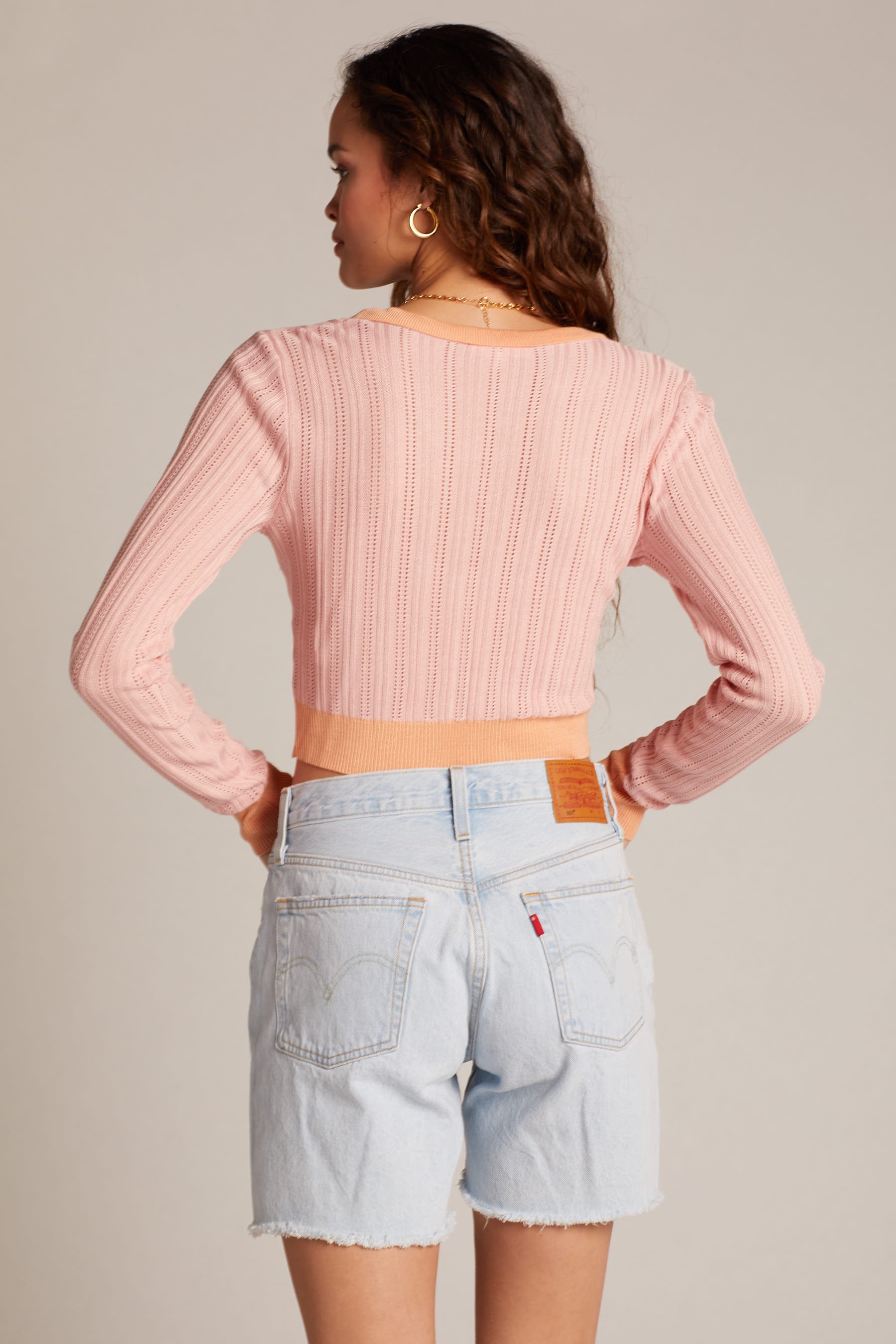 Apricot Phoebe Cardigan