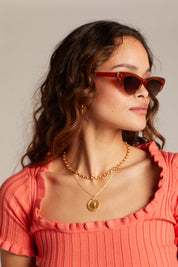 Tan Loren Sunglasses