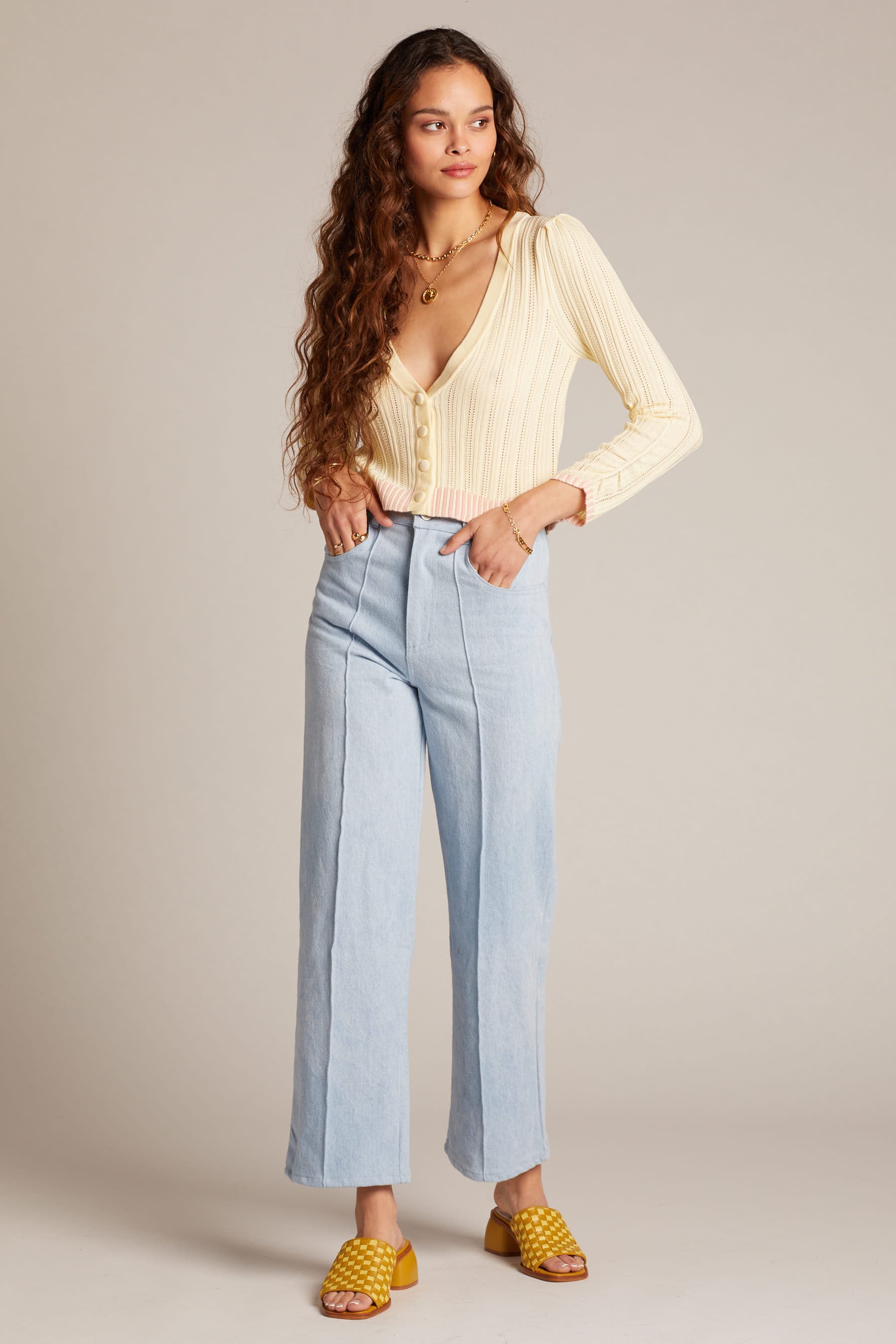 Buttercup Rhea Pointelle Cardigan