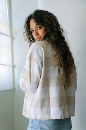 White Plaid Bowery Flannel