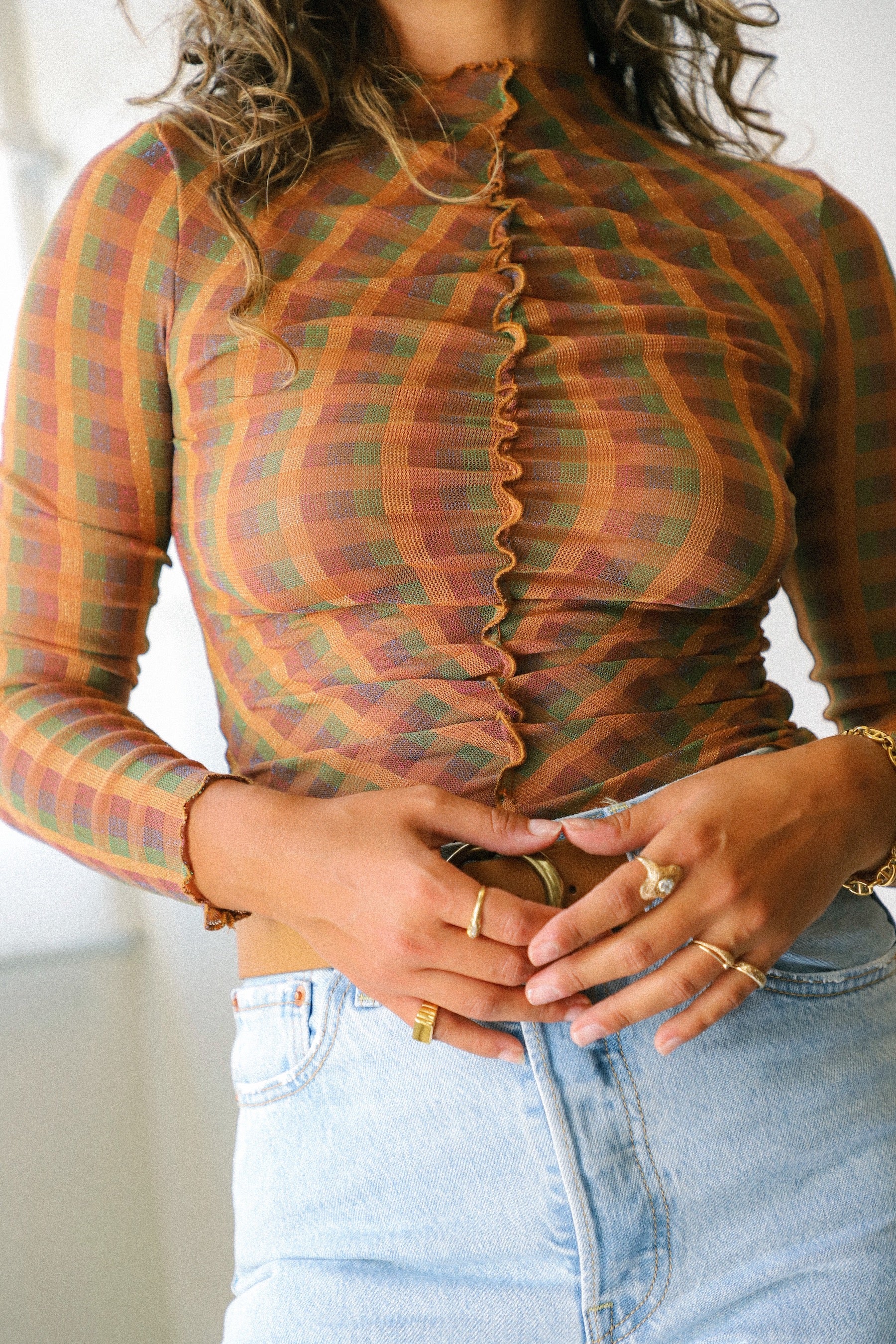 Harvest Eden Mesh Top